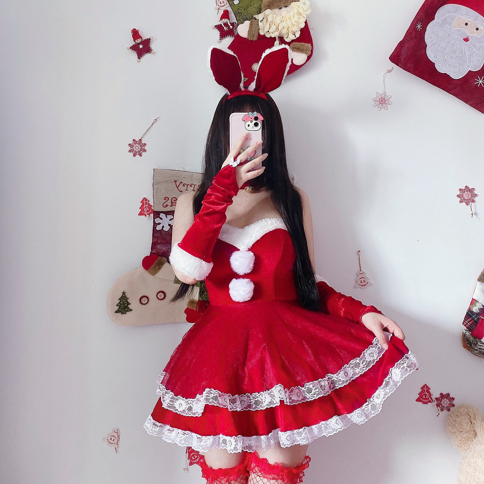 制服诱惑套装性感兔子新年圣诞