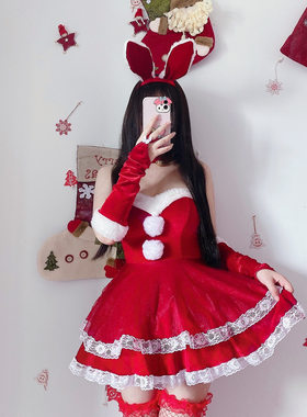 制服诱惑套装性感兔子新年圣诞