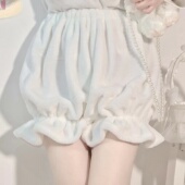 灯笼裤 加绒南瓜裤 天jk可外穿安全短裤 子女秋冬季 lolita毛绒打底裤