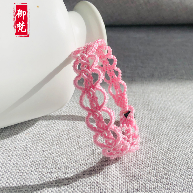 2023年新款斜卷结手链纯手工编织 闺蜜手绳兔年礼物杭州灵隐包邮