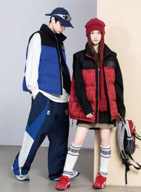 新款男女装休闲马甲款羽绒服九成品半成品衣壳翻新定制加工A27520