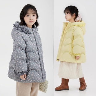 2025新款童装女款羽绒服九成品X600半成品幸衣皮翻新冲绒定制加工