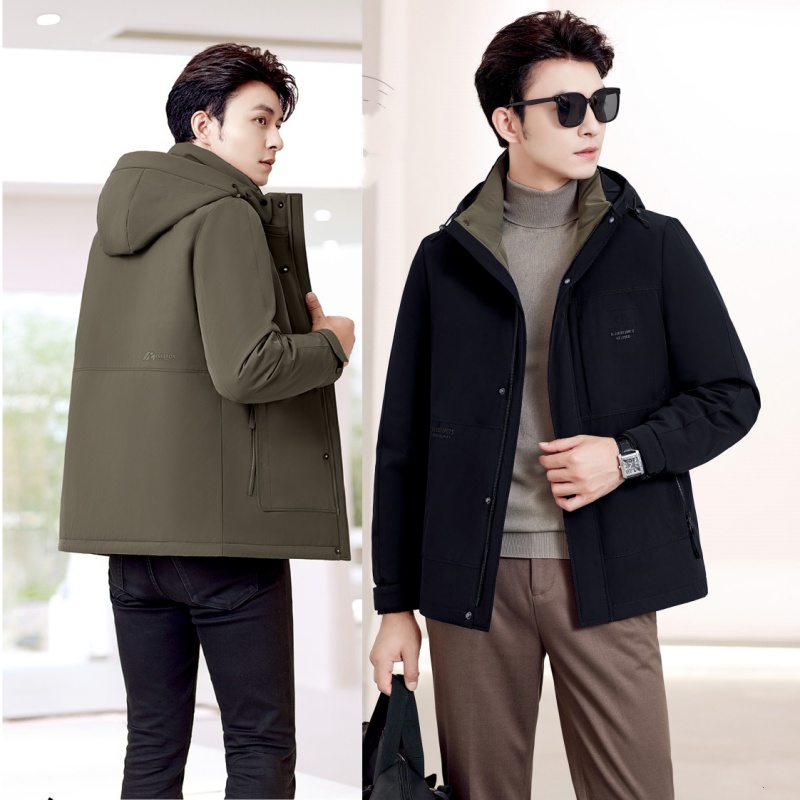 2025新款男活面脱卸款羽绒服九成品2605范半成品衣壳翻新定制加工