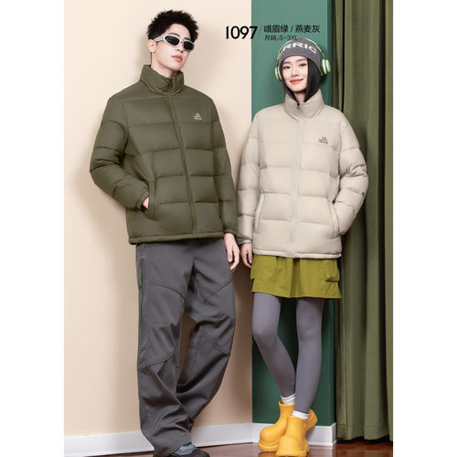 2025新款男女装休闲款羽绒服九成品半成品衣壳翻新定制加工FM1097