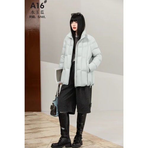 2026新款女士休闲款羽绒服九成品半成品衣皮定制翻新加厚加工GY16