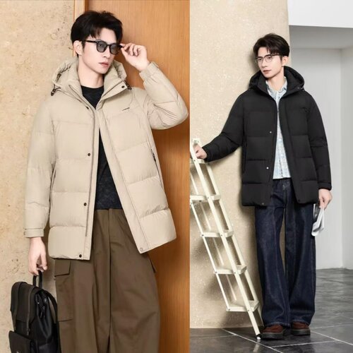 2026新款男士休闲款羽绒服九成品半成品衣皮壳翻新定制加工YM7716