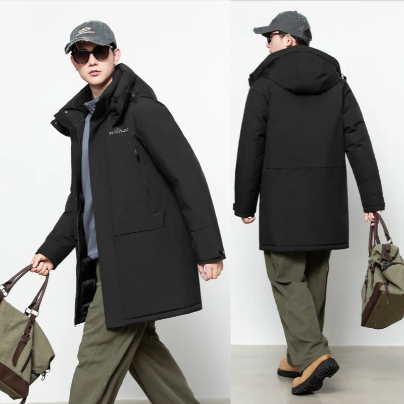 2025冬新款男装活面脱卸款羽绒服半九成品G706衣皮壳翻新定制加工