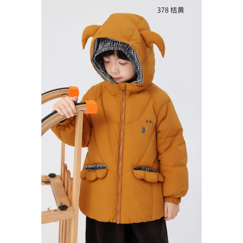 2026新款童装男女童款羽绒服九成品衣皮翻新冲绒加工加厚定制X378