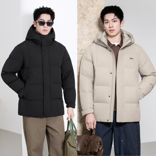 2025新款男士休闲短款羽绒服九成品半成品衣壳翻新定制加工FM9907