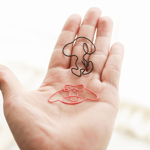 创意曲别针文件夹子装饰可爱卡通猫咪造型异形回形针金属书签夹纸