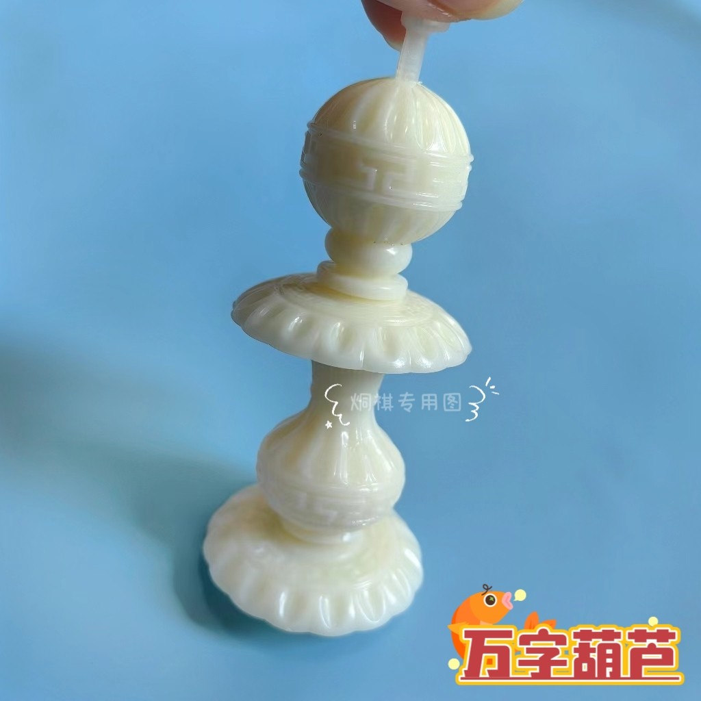 葫芦精雕万字款葫芦塑料仿象牙葫芦广笼配件画眉鸟笼配件批发精品