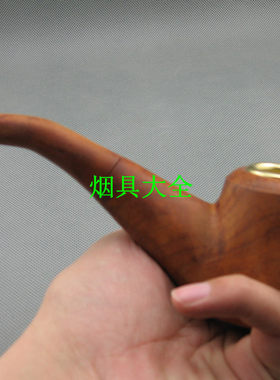 特大号山枣树老式烟斗旱烟袋 手工雕刻纯实木