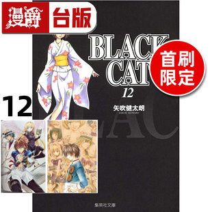 #漫爵 BLACK CAT 黑猫 爱藏版12首刷限定版 插画明信片(2入) 台版漫画书 东立 矢吹健太朗 进口原版