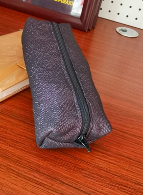 深紫色亮闪闪简约笔袋文具盒铅笔盒男女孩子ins高颜值