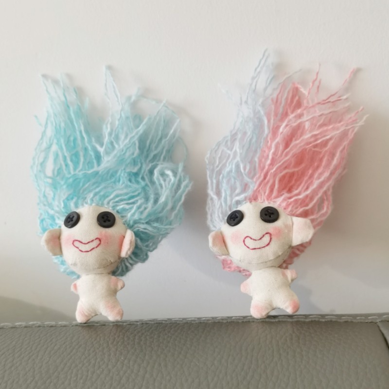 大美子手作可爱微笑娃娃 迷你玩偶diy材料包非成品