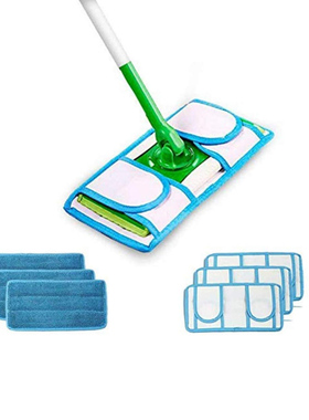 适配Swiffer 干湿两用平板替换布拖把头配件加厚清洁墩布家用
