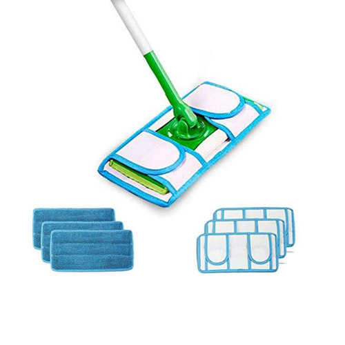 适配Swiffer 干湿两用平板替换布拖把头配件加厚清洁墩布家用