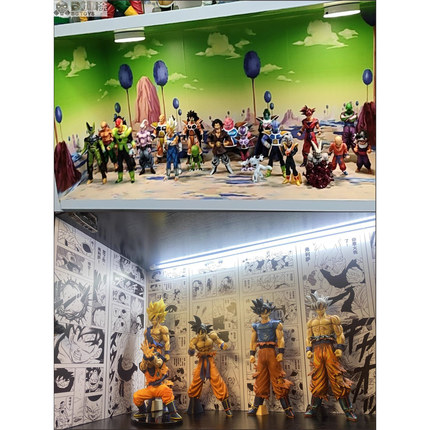 七龙珠手办盒场景展示盒背景shf龙珠那美克星摄影贴纸海报现货