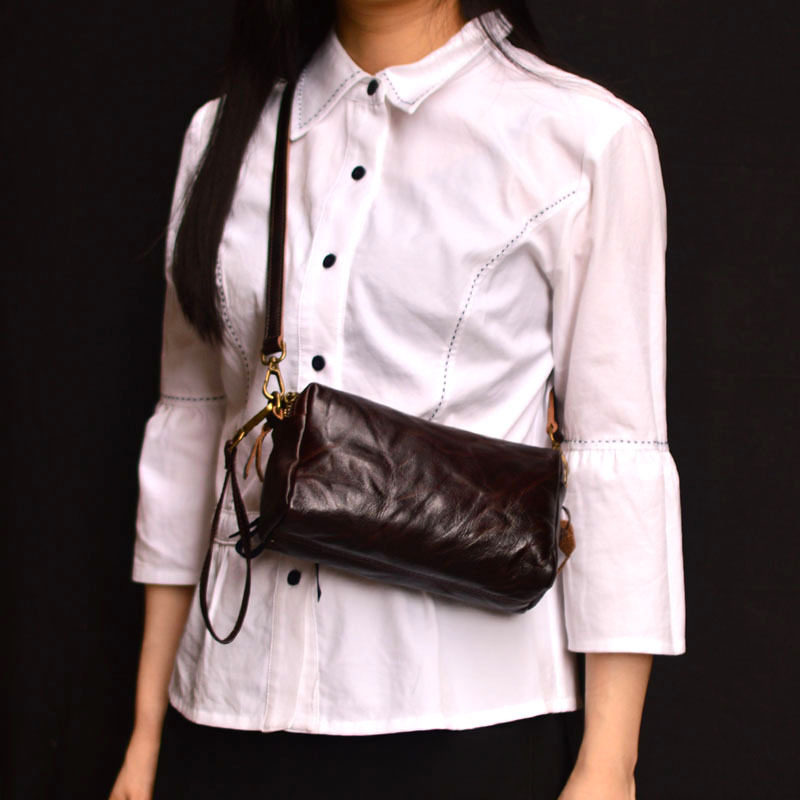 真皮原创女士小包单肩斜挎迷你手机包牛皮潮流青年高级感手拿包女