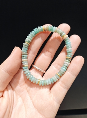 6m天河石药片珠单圈手串手链