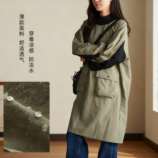 新款长袖围裙防泼水罩衣厨房画画理发师宠物咖啡餐饮可定制印字