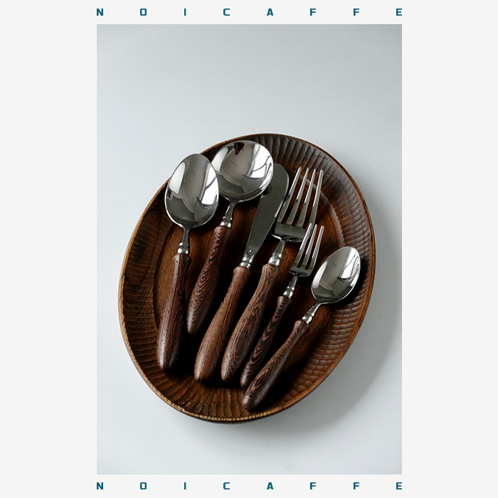 诺裔家法式复古镜面金属实木手柄