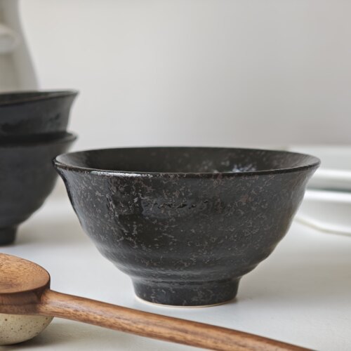 诺裔家 日式器 宜得利NITORI绿吹天目釉汤羹米饭碗糖水火锅料小碗