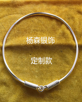 湘西银项圈纯银项圈纯手工