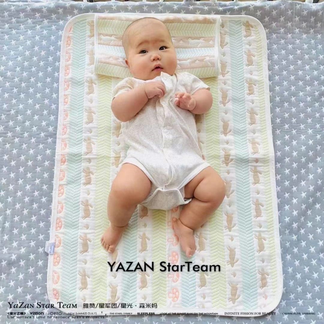 雅赞成人纱布枕巾宝宝吸汗透气迷你被盖被单人小毯子儿童用品纯棉,床上用品,枕巾,淘宝优惠券,粉丝福利购,淘宝优惠卷