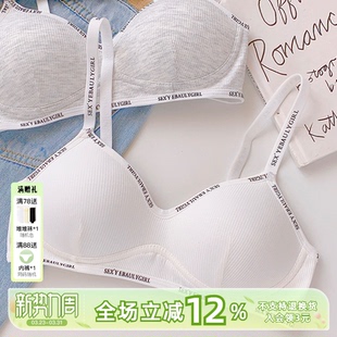 帕梅拉 蜜桃杯小胸聚拢内衣女透气文胸显大胸纯欲无钢圈2026新款
