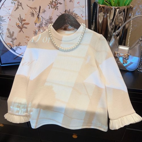 HHkids2025新款女童时尚甜美森系内搭洋气长袖打底衫BCT122