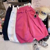 子 阔腿裤 韩妈定制亲子女童高定童装 休闲风春秋百搭实穿韩版