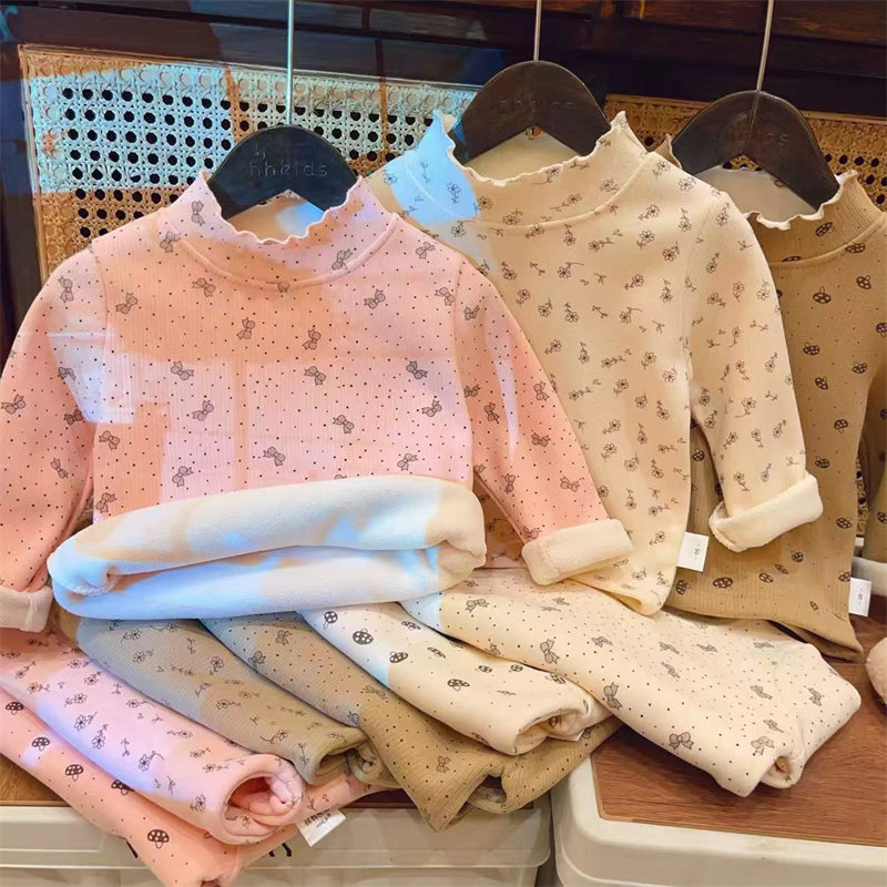HHkids2024新款秋冬儿童男女童秋冬亲肤柔软中领加厚打底衫CCT556,童装/婴儿装/亲子装,T恤,淘宝优惠券,粉丝福利购,淘宝优惠卷