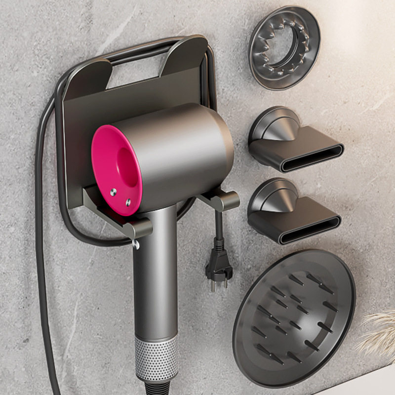浴室吹风机置物架免打孔支架戴森风筒壁挂架卫生间电吹风收纳,家庭/个人清洁工具,浴缸置物架,淘宝优惠券,粉丝福利购,淘宝优惠卷
