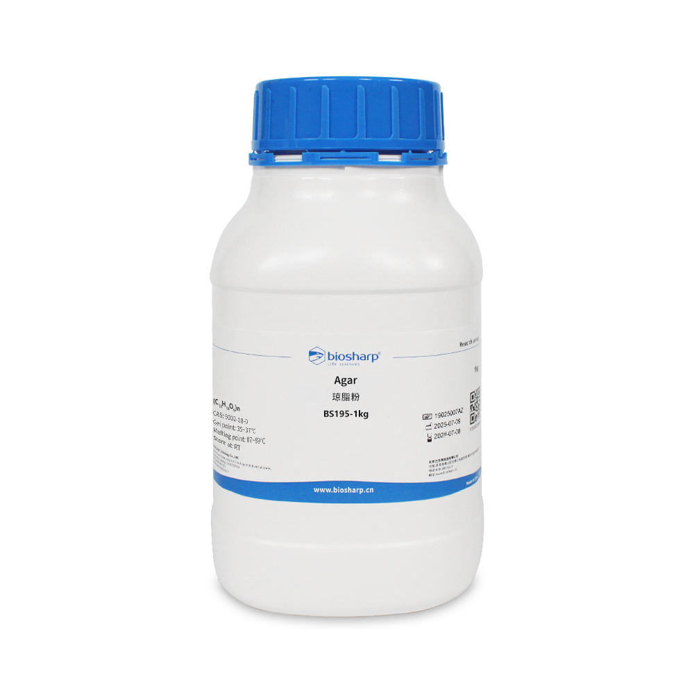 BS195-1kg 琼脂粉Agar（凝胶强度：900g/cm²）
