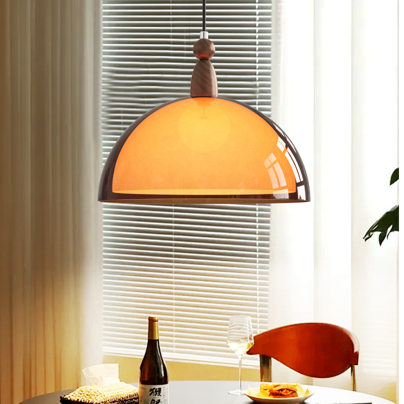 意式轻奢法式中古风可移位轨道餐厅吊灯设计师新款餐桌前台岛台灯