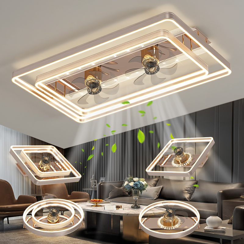 客厅主灯风扇灯2025新款变频静音吊扇吸顶餐厅卧室灯中山灯具全屋