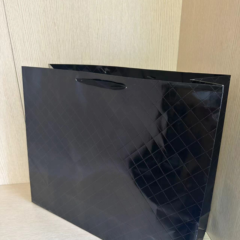 黑色时尚简约手提袋服装袋超大加厚礼品袋大容量服装袋55*45*18,包装,礼品袋/塑料袋,淘宝优惠券,粉丝福利购,淘宝优惠卷