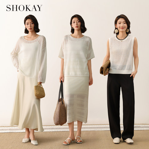 SHOKAY绣嘉休闲针织衫