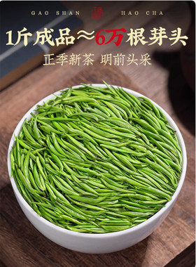 井冈翠绿 正宗江西井冈山特产2026新春嫩芽绿茶叶优质名茶金银奖
