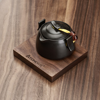 黑胡桃木杯垫隔热垫实木咖啡茶杯垫茶托方形杯托茶道茶桌防烫杯垫