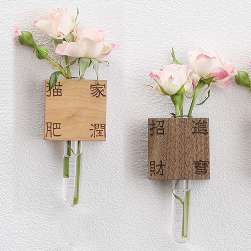 冰箱贴磁性贴创意试管花插装饰