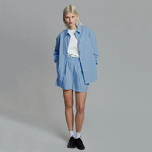 Ryanj纽约小众设计感衬衫 shorts effortless通勤boxer 短裤 套装