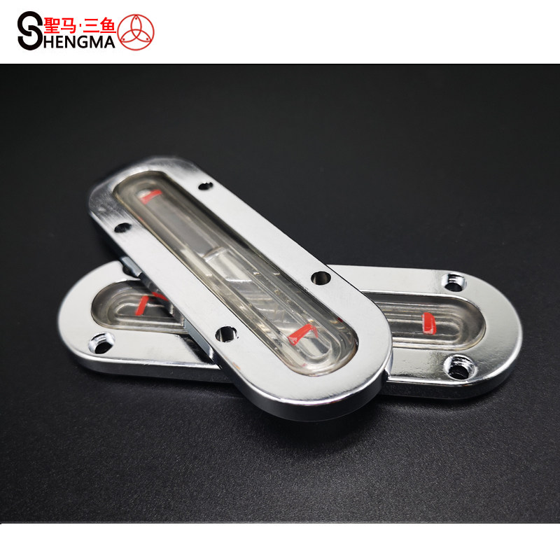 【圣马五金】带孔长型油标 长形油标 油位指示器 四孔 六孔液位计