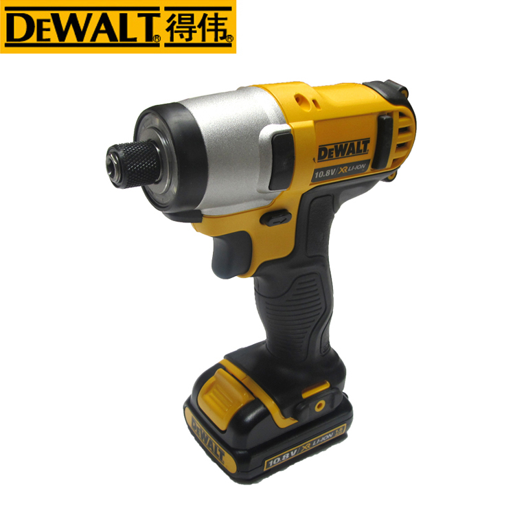 DEWALT得伟 锂电充电电钻10.8V电动螺丝刀6.35mm DCF815 手枪钻