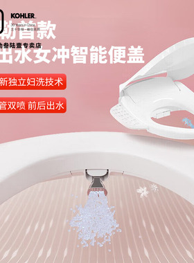 科勒女王座前净柔泉妇洗智能马桶盖妇洗喷管自清洁双管双喷38388T