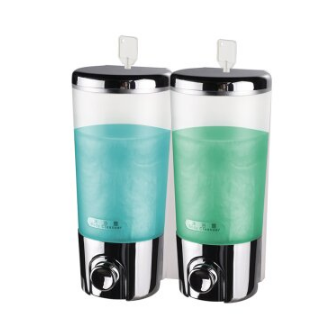 包邮家用酒店卫生间手动皂液器双皂液器