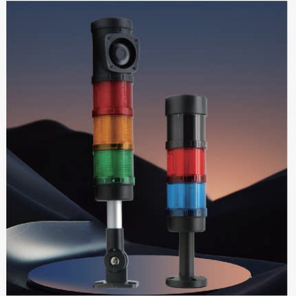 MEELAIN 美莱信号灯 HGP-L7U-E302B-RYG-D 三色警示灯常亮蜂呜24V