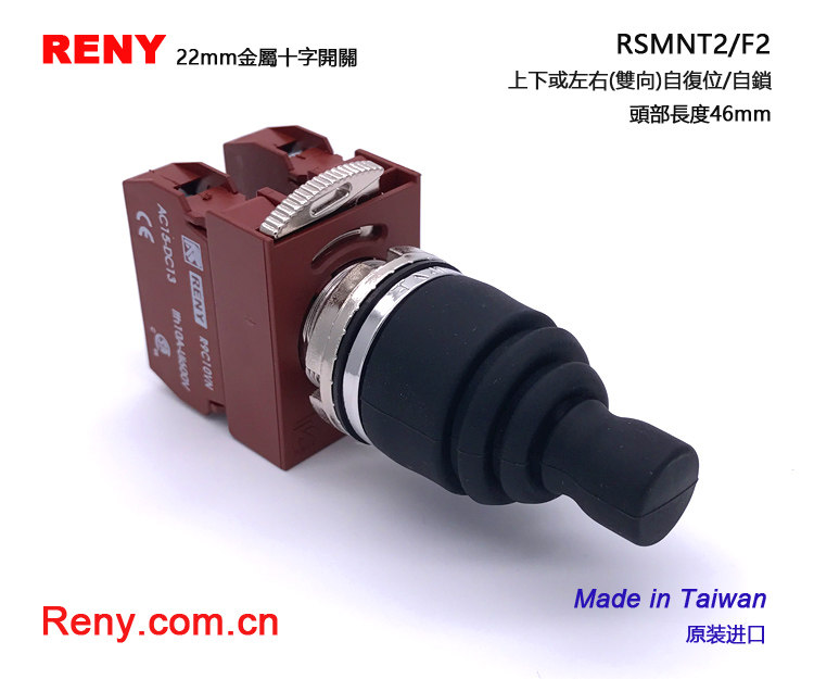台湾雷力 RENY 十字开关 RSMNT2 1A+1A 双向自复位 自锁