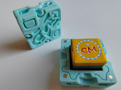 3D打印 巧粉盒 台球磁吸巧克盒 防潮防积压 其他形状巧克